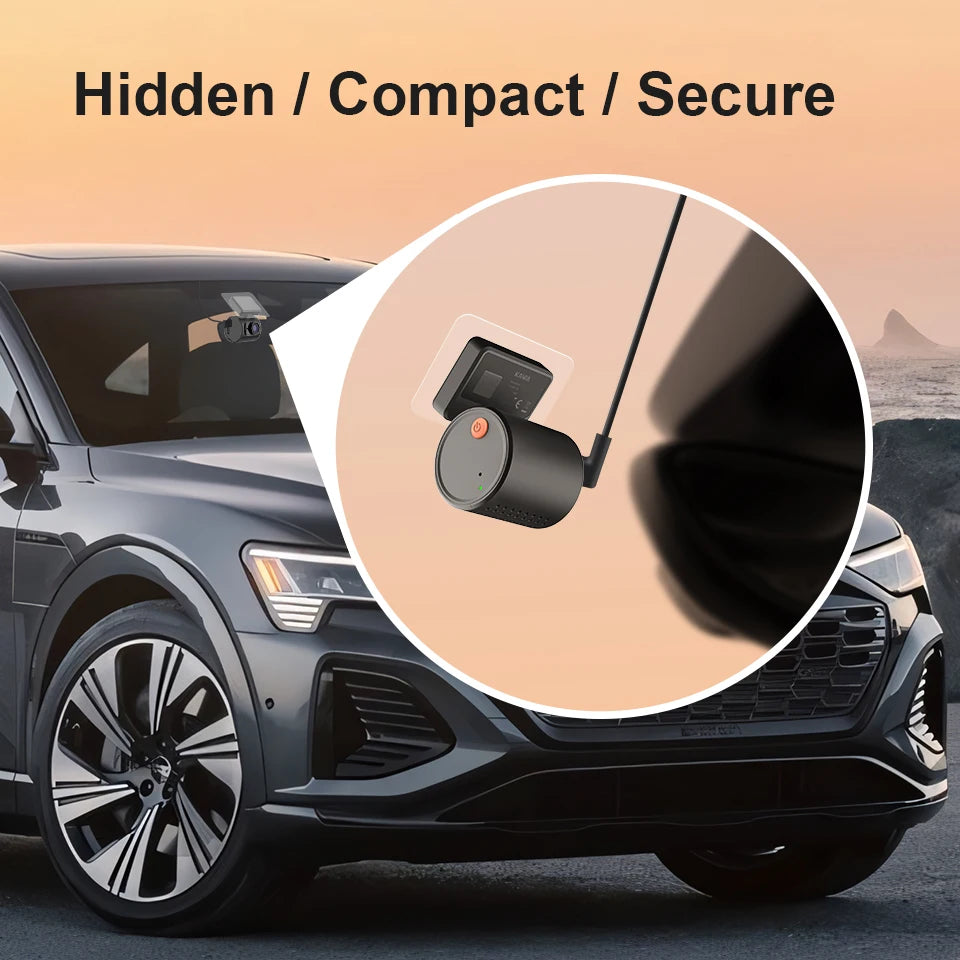 KAWA Dash Cam MINI 3 - 2K Dash Camera with Voice Control, Night Vision & WiFi APP