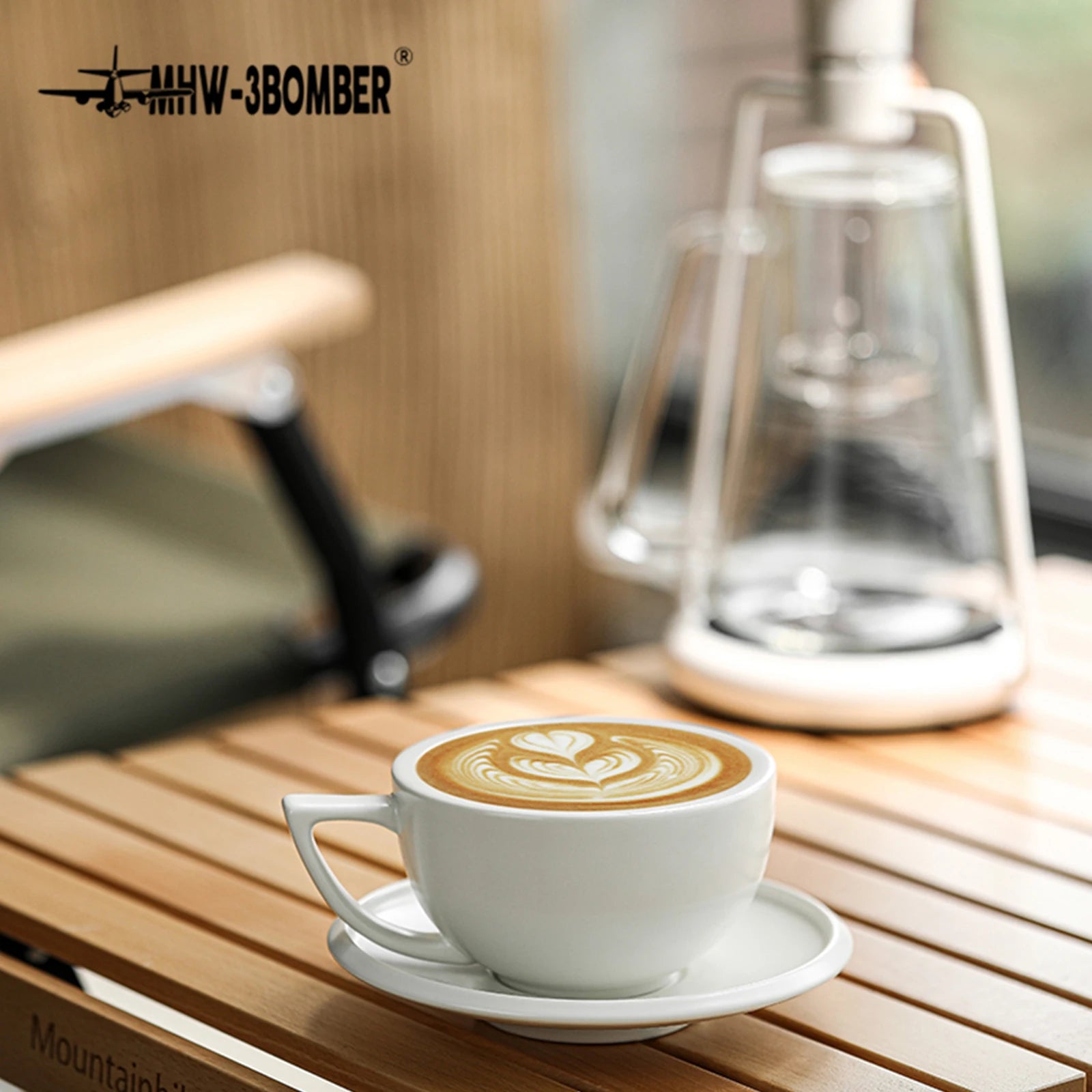 MHW-3BOMBER 280ml Ceramic Art Latte & Espresso Cup Set