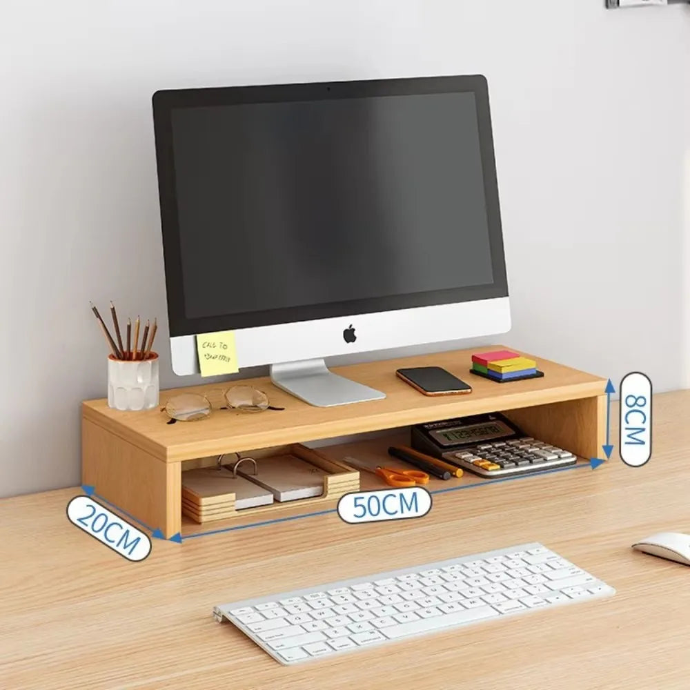 Vabena Ergonomic Monitor Riser Stand for Dorm Desk - Space Saver
