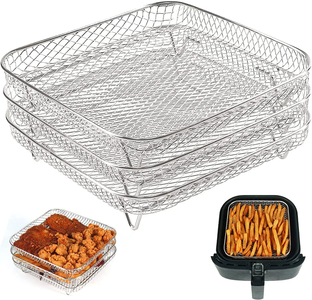 Crispy Chips Non-Stick Baking Basket Tray | Oven Fryer Mesh Pan