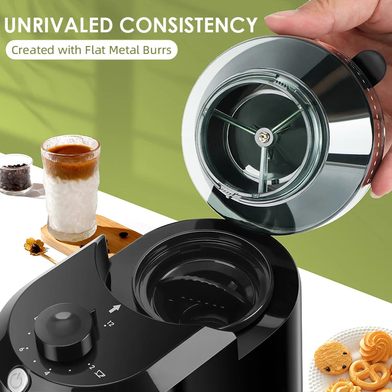 Wancle Electric Burr Coffee Grinder | Adjustable Conical Mill