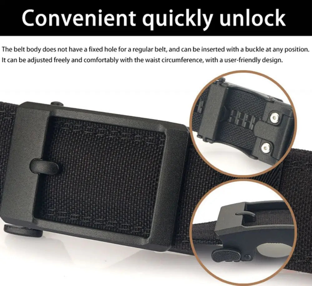 Vabena Tactical Outdoor Belt - Quick Release & Multi-Function