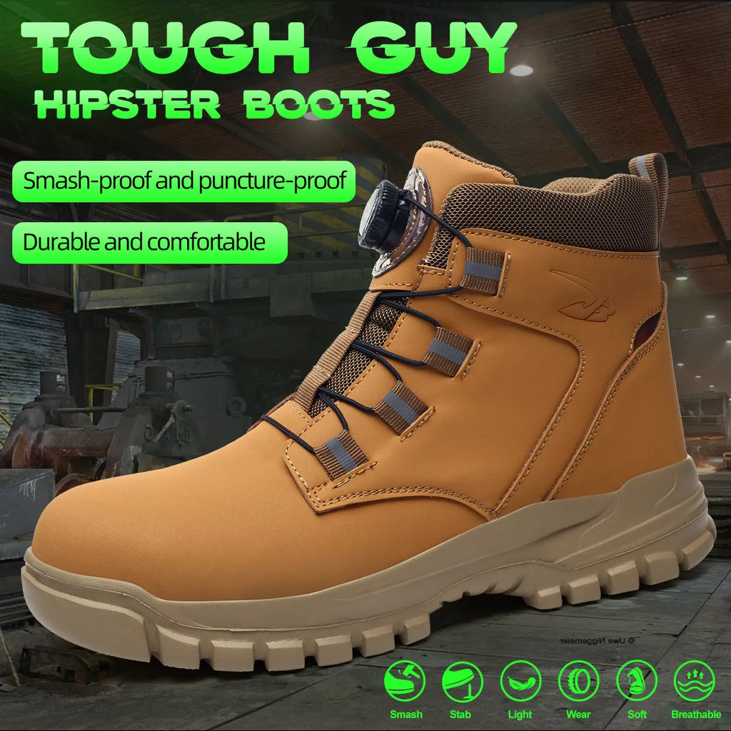 Waterproof Steel Toe Industrial Work Boots - Ultimate Protection