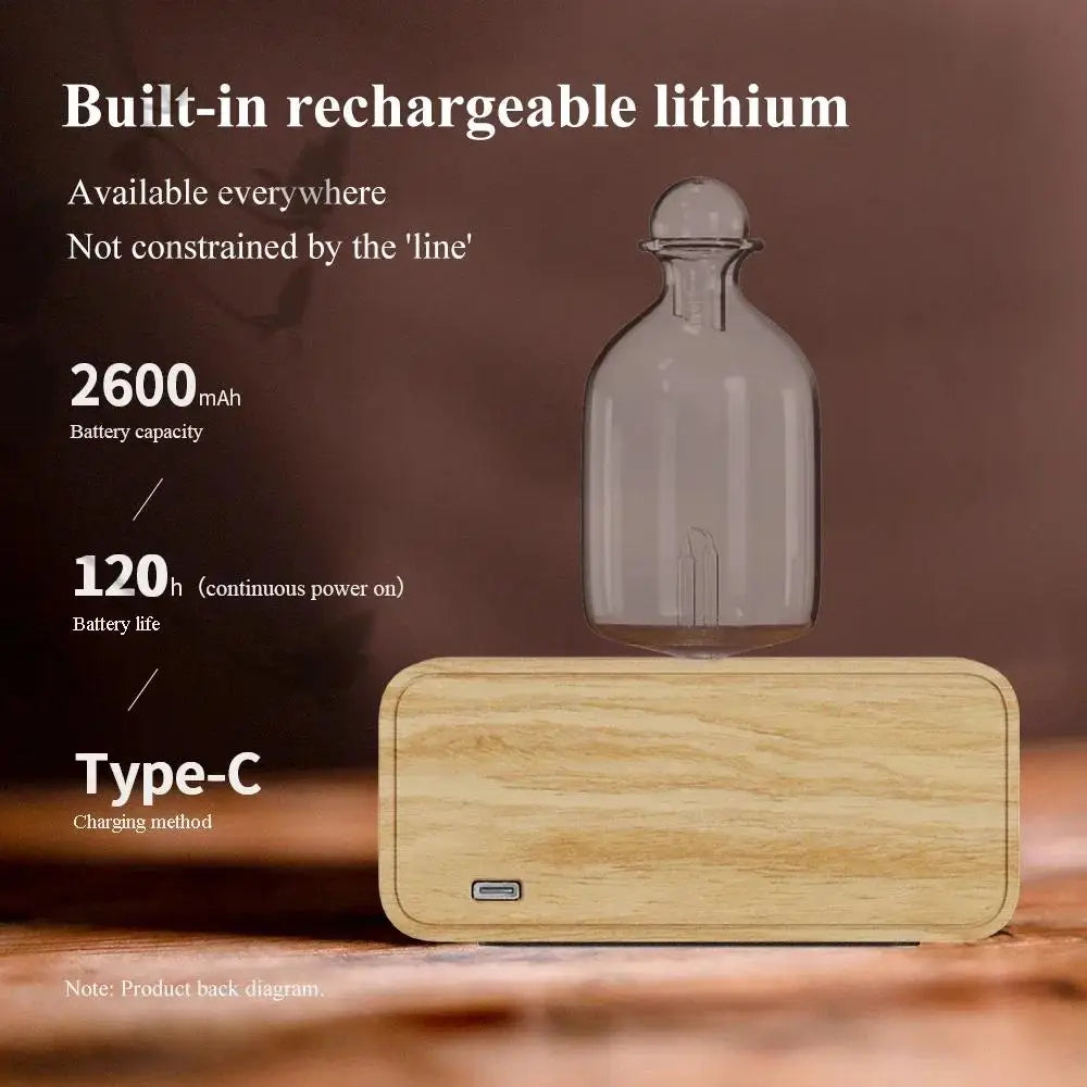 YCTMO Glass & Wood Grain Aroma Diffuser | Essential Oil Diffuser