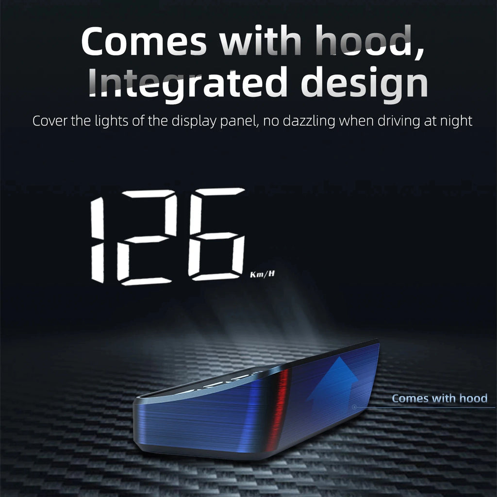 M2 HD Car HUD Windshield Projector | GPS Speedometer Display