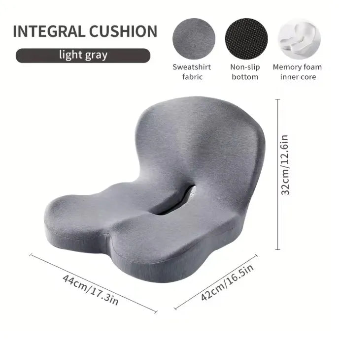 Memory Foam Lumbar Support Cushion - Car & Office Chair Pillow