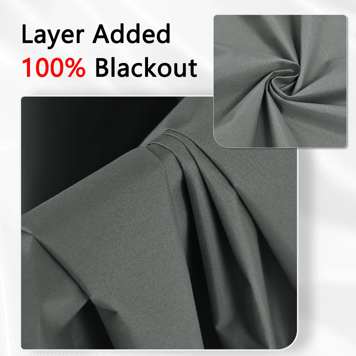 Modern Blackout Curtains - 2 Pcs Set with Coated Lining for Home Decor