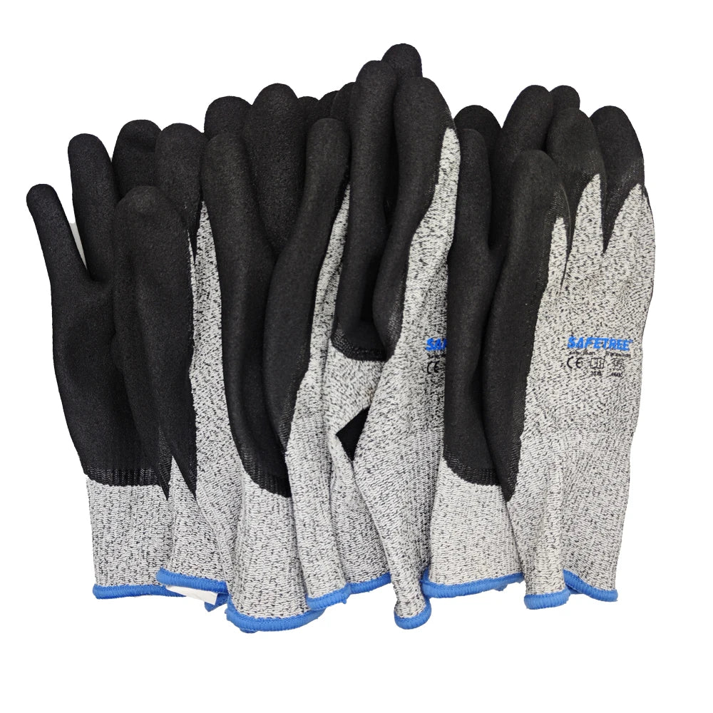 SAFETREE HPPE Nitrile Cut Resistant Work Gloves EN388 4X42C