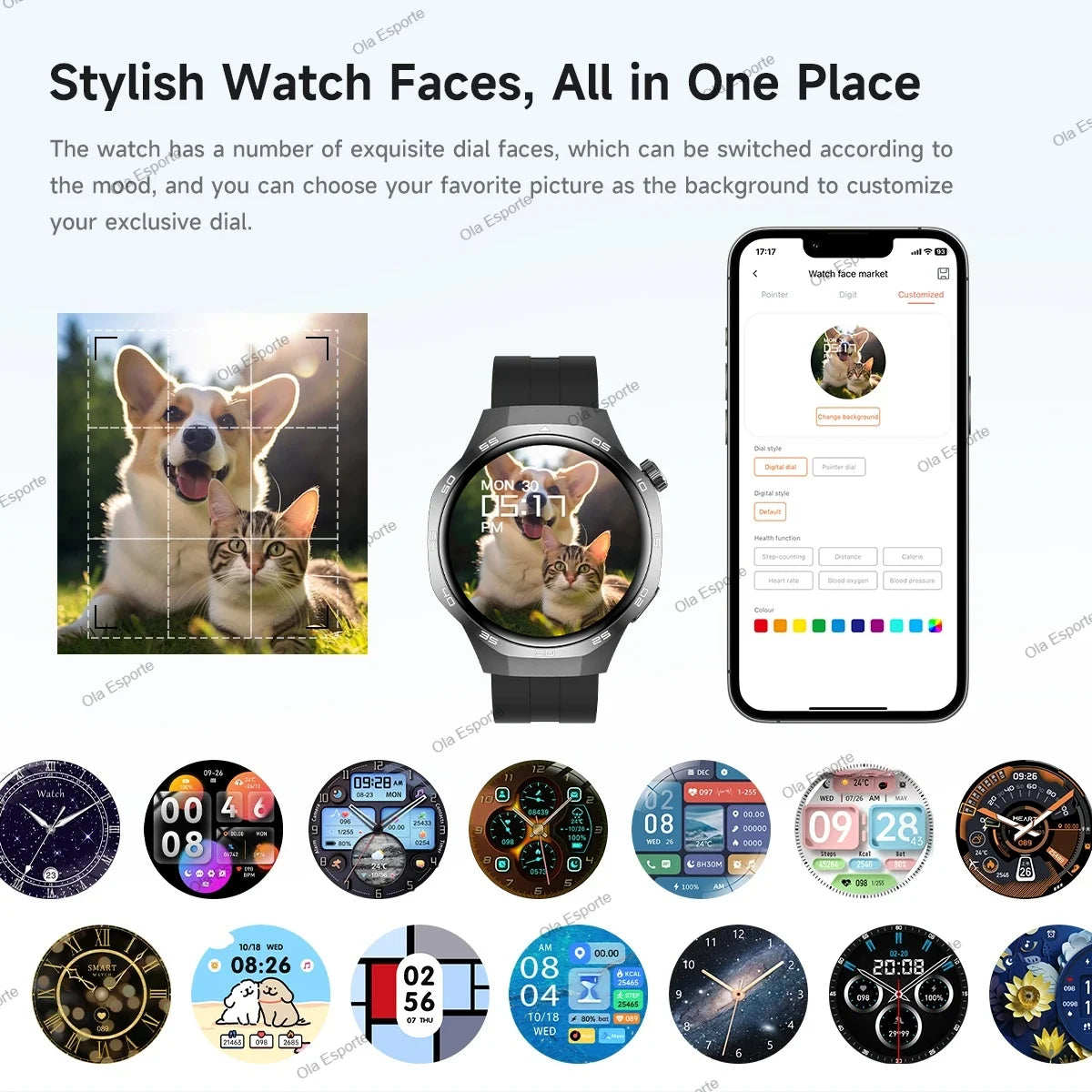 Vabena Watch 5 Pro GPS NFC Smartwatch | AMOLED Display