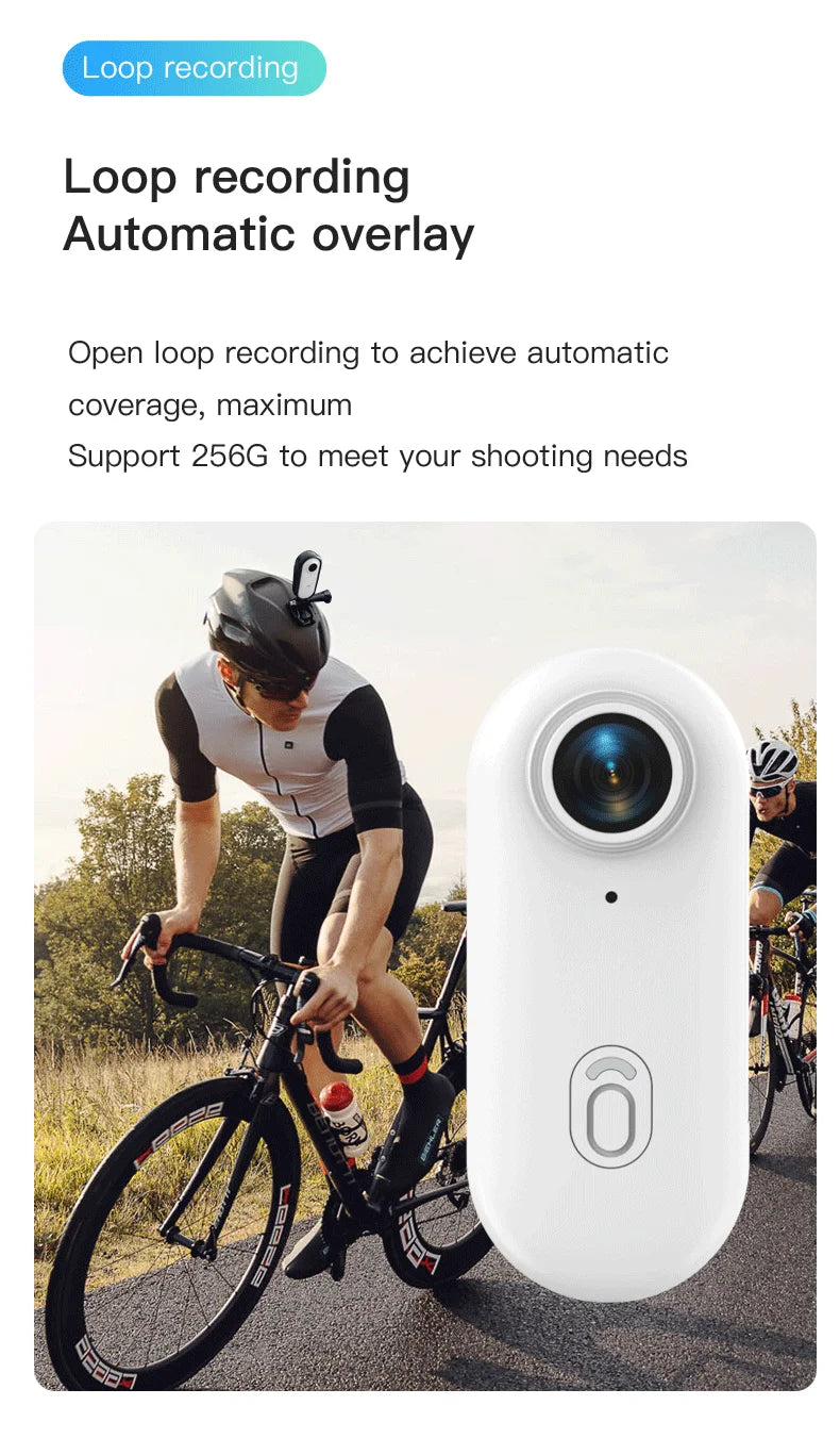 4K Mini WiFi Magnetic POV Action Camera - Waterproof Sport Vlogging Recorder