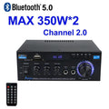 Vabena AK45 HiFi Digital Bluetooth Amplifier | 2.0 Channel Stereo Audio AMP 350W*2 for Home & Car