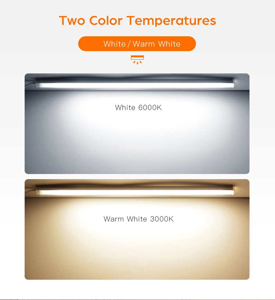 Smart Wireless LED Cabinet Lights: Motion & Touch Sensor for Kitchen & Wardrobe