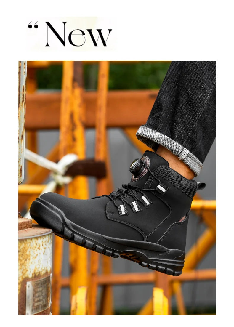 Waterproof Steel Toe Industrial Work Boots - Ultimate Protection
