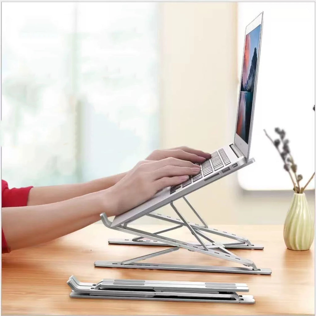 Ergonomic Laptop Stand - Adjustable & Portable Desk Riser for Office