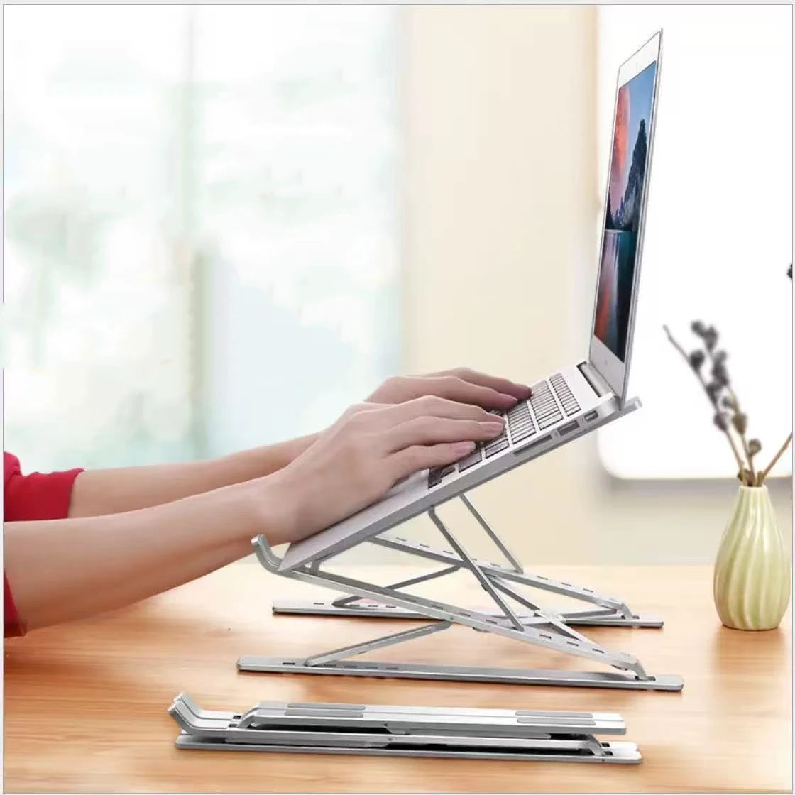 Ergonomic Laptop Stand - Adjustable & Portable Desk Riser for Office