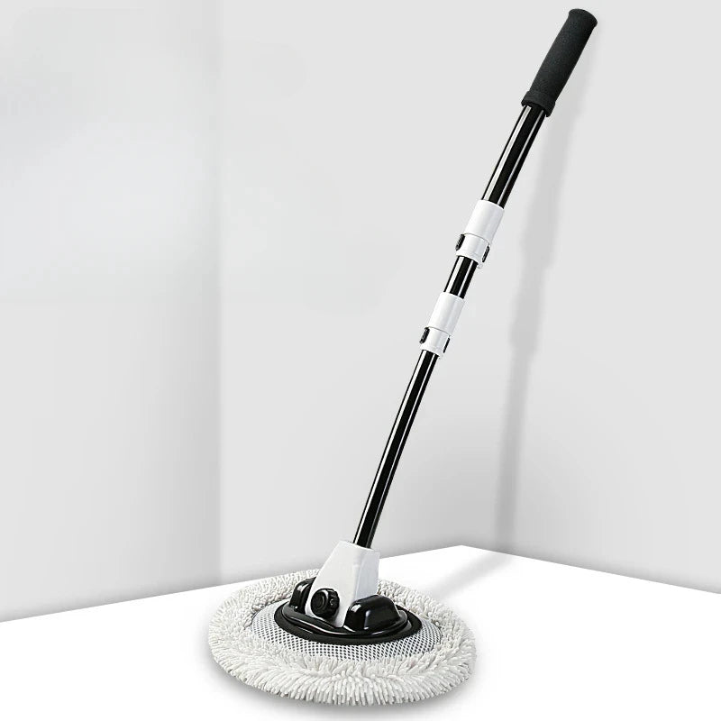 Car Wash Brush with Telescoping Handle & Chenille Mop for Auto & Window Cleaning