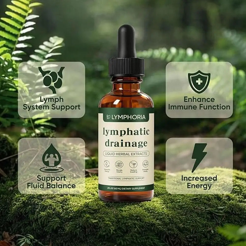 Natural Herbal Lymphatic Drainage Liquid for Vitality & Clarity
