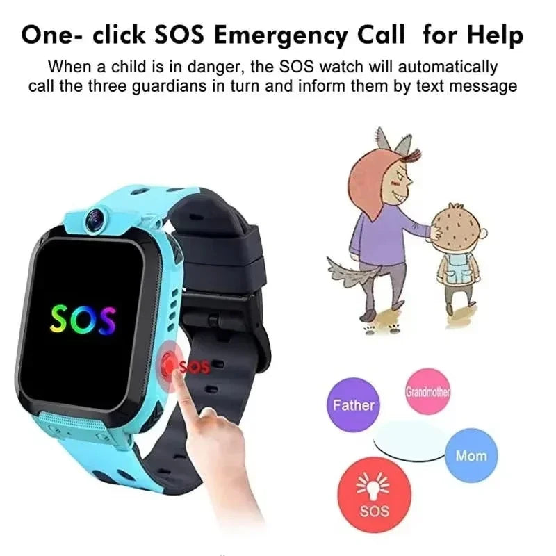 Lenovo 2026 Kids 5G Smartwatch - GPS, SOS, Call, Camera, Waterproof