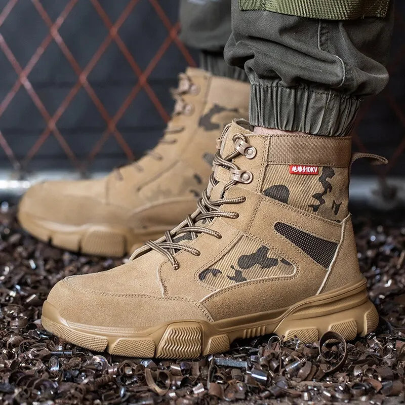 Tulldent Desert Combat Indestructible Safety Boots | Ultimate Protection Footwear