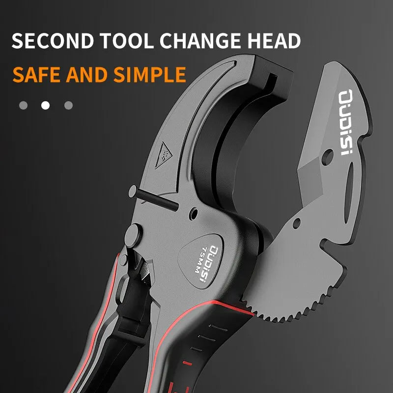 Pipe Cutter 42-75mm - Aluminum Alloy Ratchet Tube Shear