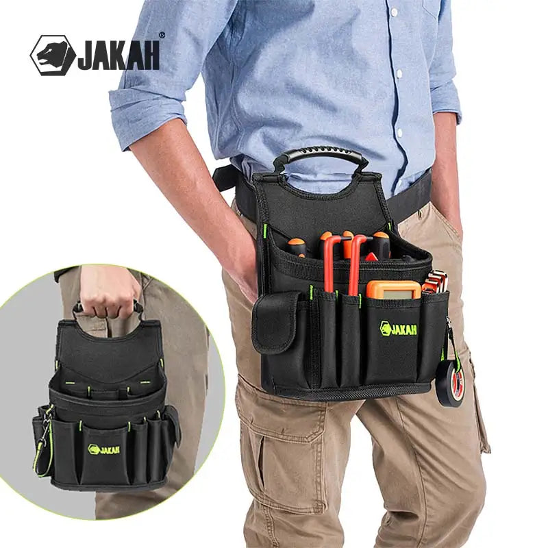 JAKAH Professional Electricians Tool Pouch | 21 Pockets, Ergonomic Handle