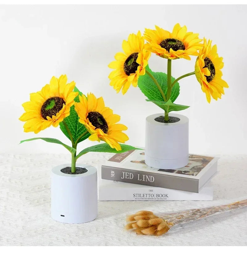 Vabena Rechargeable Sunflower LED Accent Light | Ambient Decor