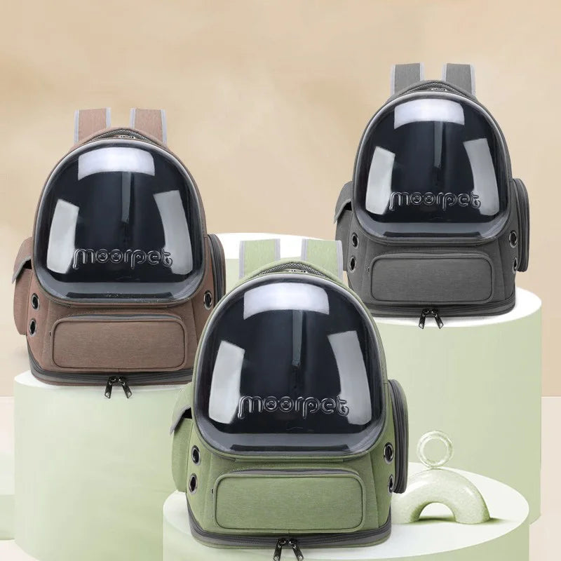 Transparent Pet Carrier Backpack for Cats & Small Dogs | Travel Bag