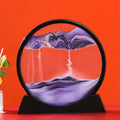 3D Moving Sand Art Deep Sea Sandscape | Round Glass Desk Decor & Gift