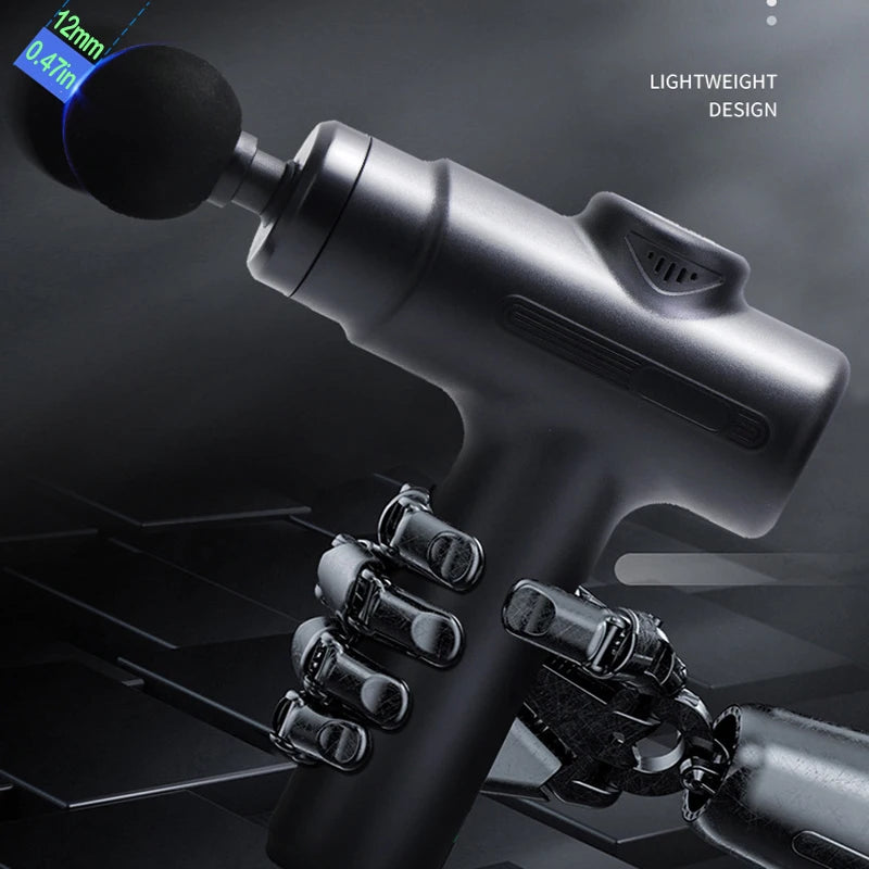 Electric Deep Tissue Massage Gun - 8 Heads, Portable Muscle Recovery Device