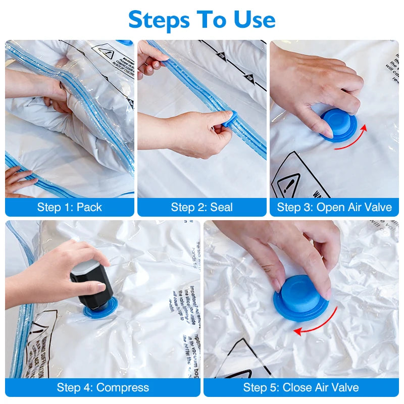 Cordless Electric Vacuum Pump for Travel & Home Storage | Rechargeable Air Compressor