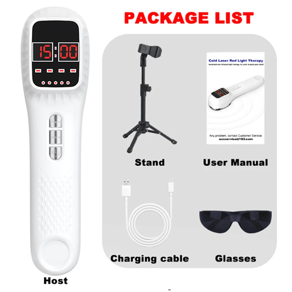 650nm+808nm Red Light Infrared Therapy Device for Skin Rejuvenation & Pain Relief