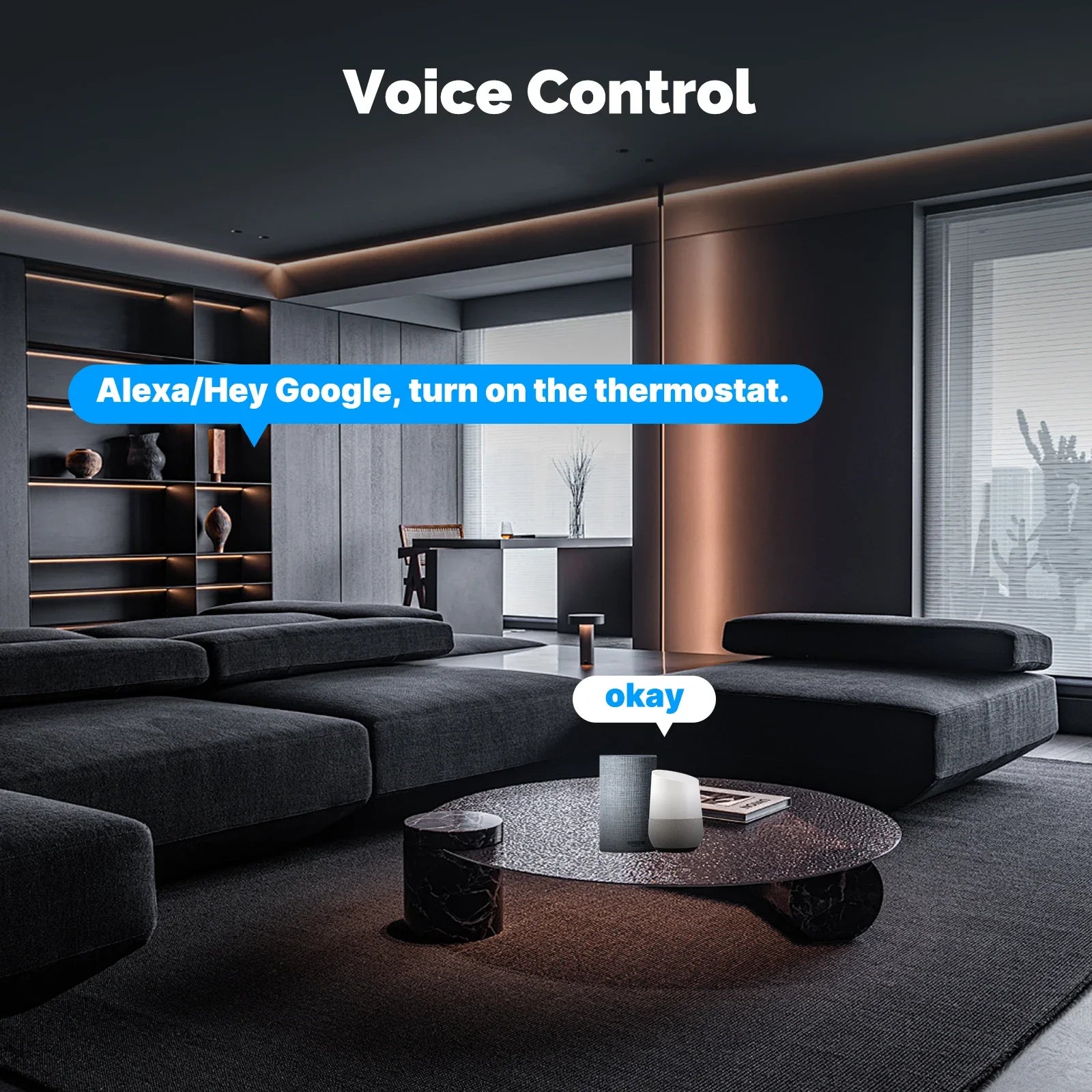 MOES Smart Knob Thermostat - Wi-Fi Heating Control