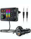 LENCENT Bluetooth 5.3 Car FM Transmitter & Fast Charger