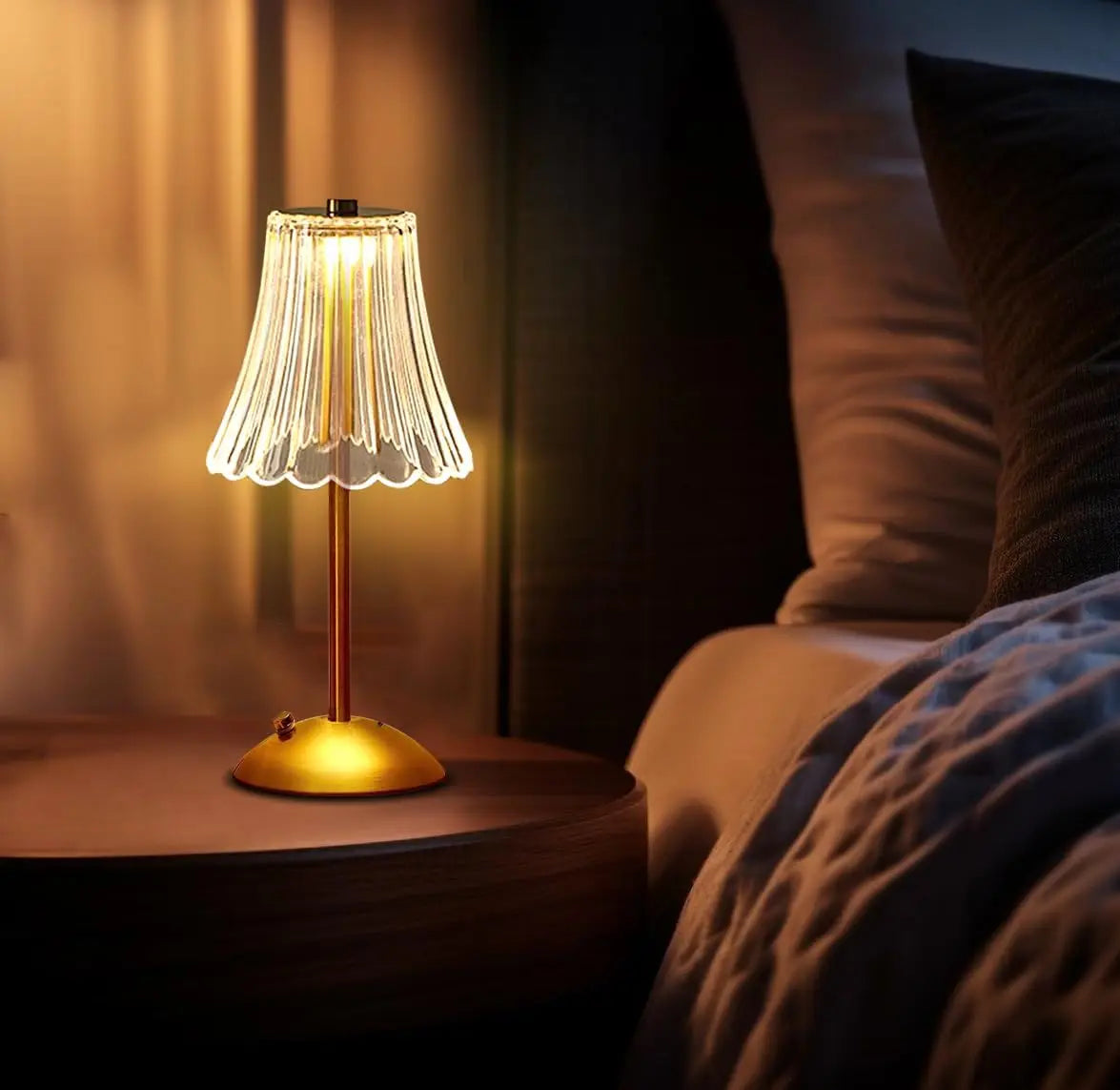 DBF Cordless Touch-Dimming LED Table Lamp - Portable & Dimmable Light