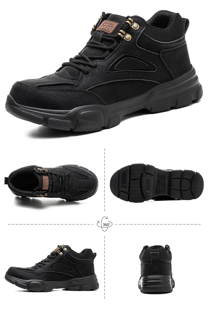 TANRDON Tactical Steel Toe Boots - Ultimate Safety & Comfort