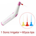 60Pcs Dental Sonic Irrigator Tips for Root Canal Cleaning & Endodontic Tools
