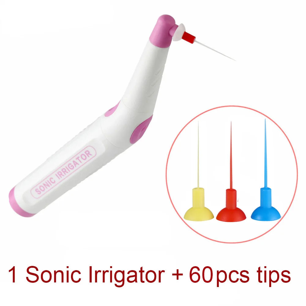 60Pcs Dental Sonic Irrigator Tips for Root Canal Cleaning & Endodontic Tools