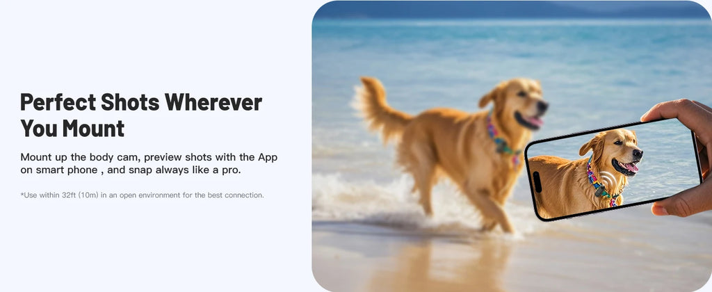 Pocket 4K Mini Action Camera | Vlog & Sports Ready