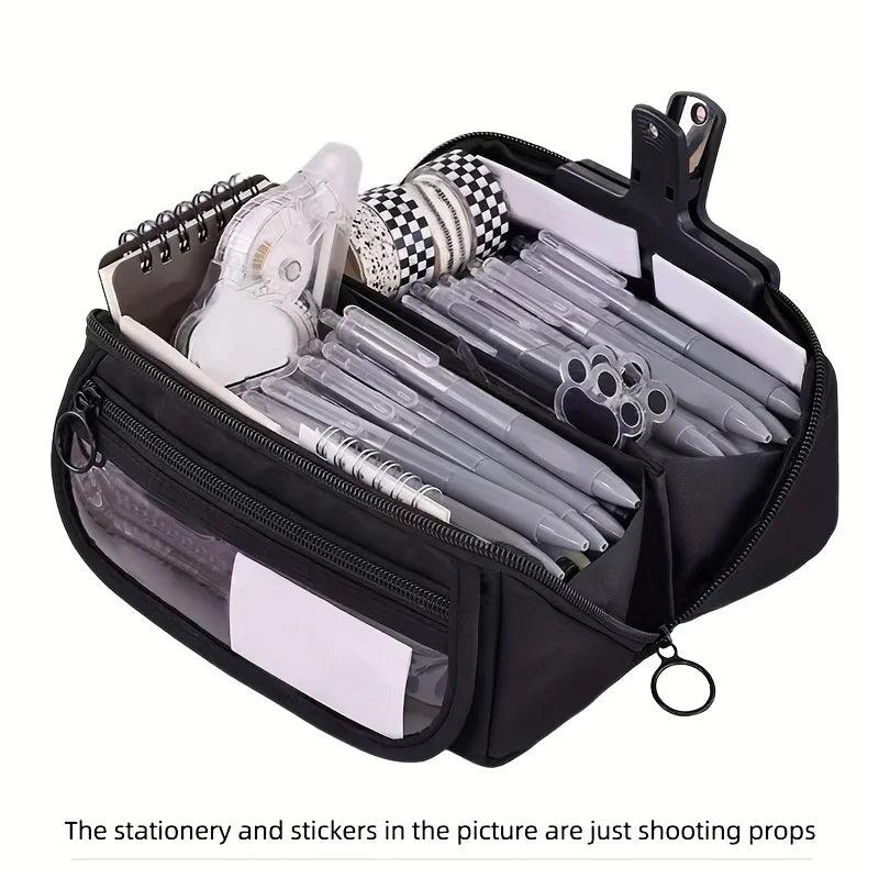 Large Capacity Multifunctional Pencil Case & Desktop Organizer for Kids