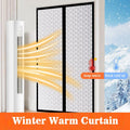 Magnetic Winter Door Curtain | No Drill | Energy Saver | Easy Install