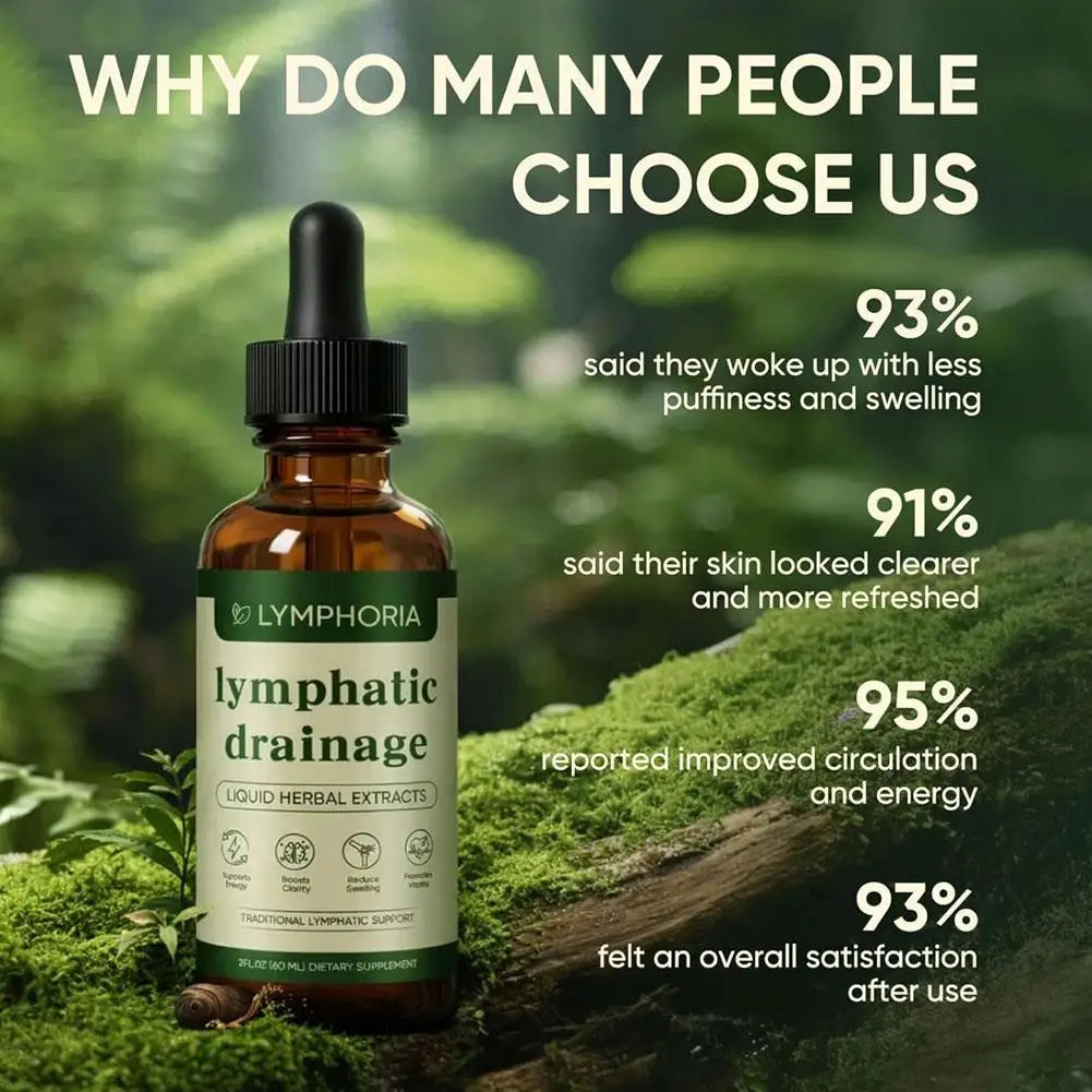 Natural Herbal Lymphatic Drainage Liquid for Vitality & Clarity