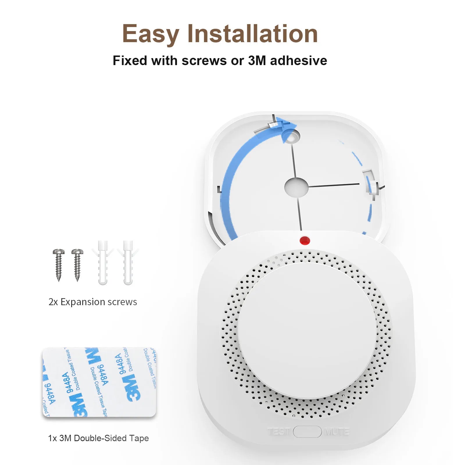 ZigBee WiFi Smart Smoke Detector Alarm for Tuya Smart Life Home Security