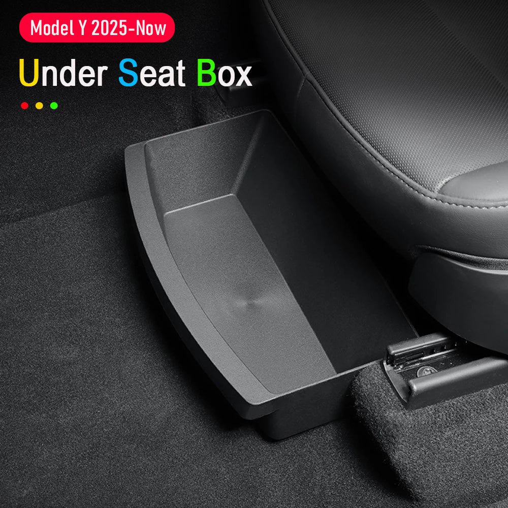 Tesla Model Y Juniper 2025-2026 Under Seat Storage Organizer Tray - Custom Fit