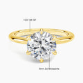 Elegant 14K Gold Filled Moissanite Engagement Ring for Women