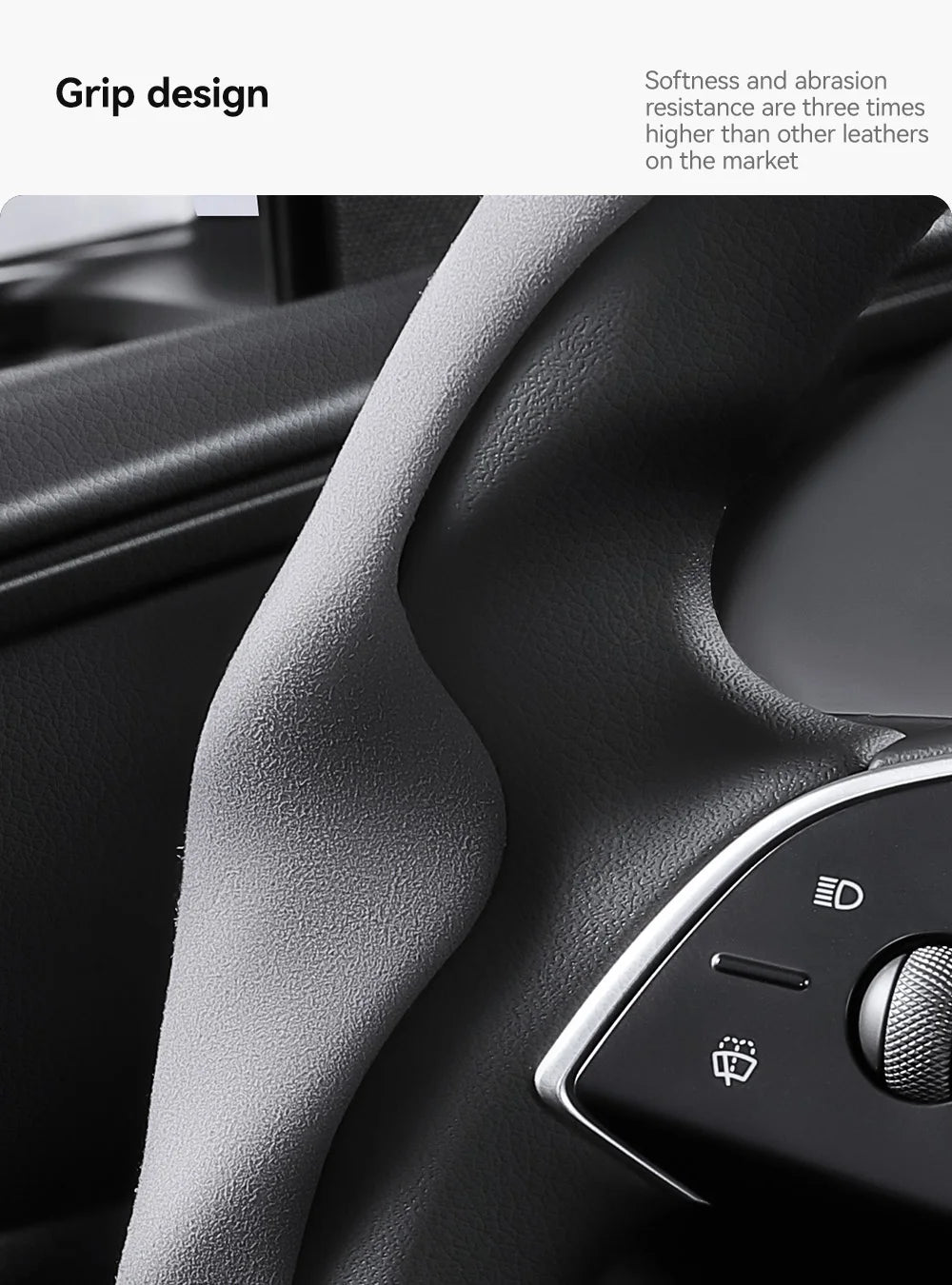 Tesla Model 3/Y Highland Juniper Carbon Fiber Steering Wheel Cover