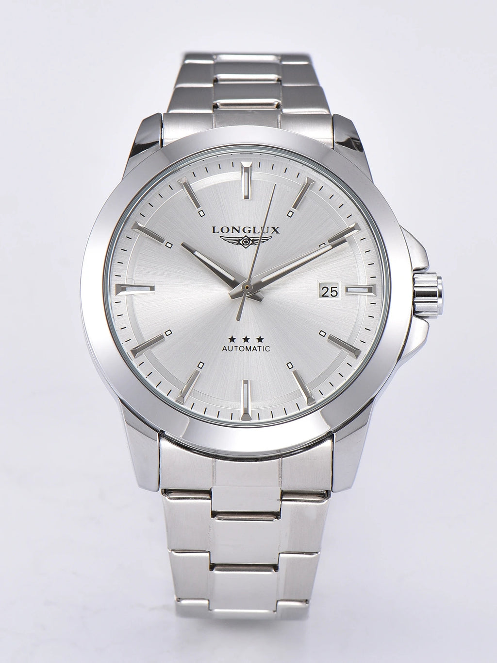 Men's Automatic Watch | Mechanical Business Date Stainless Steel Luminous Waterproof