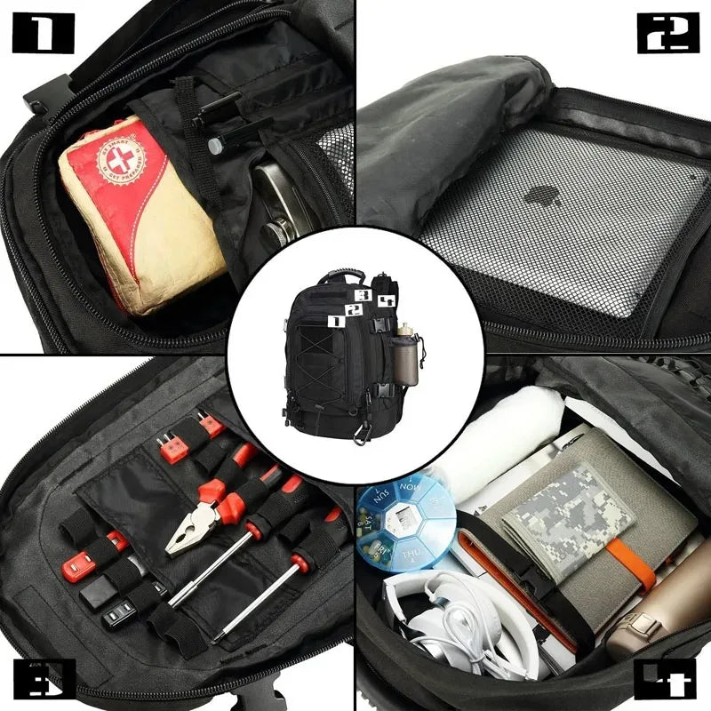 60L Heavy-Duty Tactical Assault Rucksack - Durable Gear for Extreme Conditions