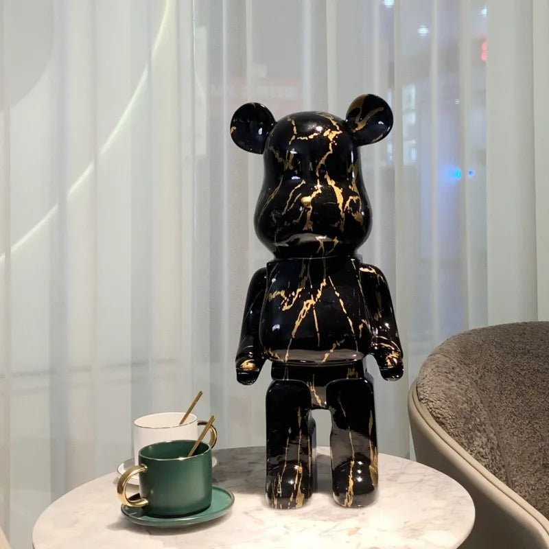 Vabena Luxury Aesthetic Nordic Resin Bear Sculpture - Home Decor