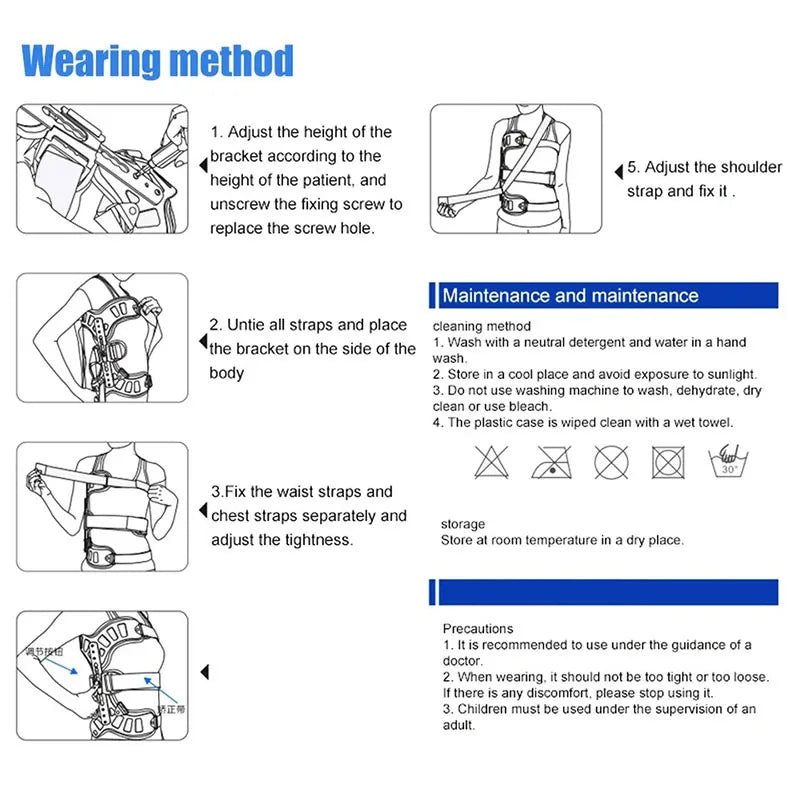 FODRK Posture Corrector & Back Straightener | Spinal Brace for Optimal Support