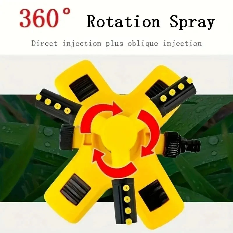 360° Automatic Rotating Garden Lawn Sprinkler for Large Area Coverage